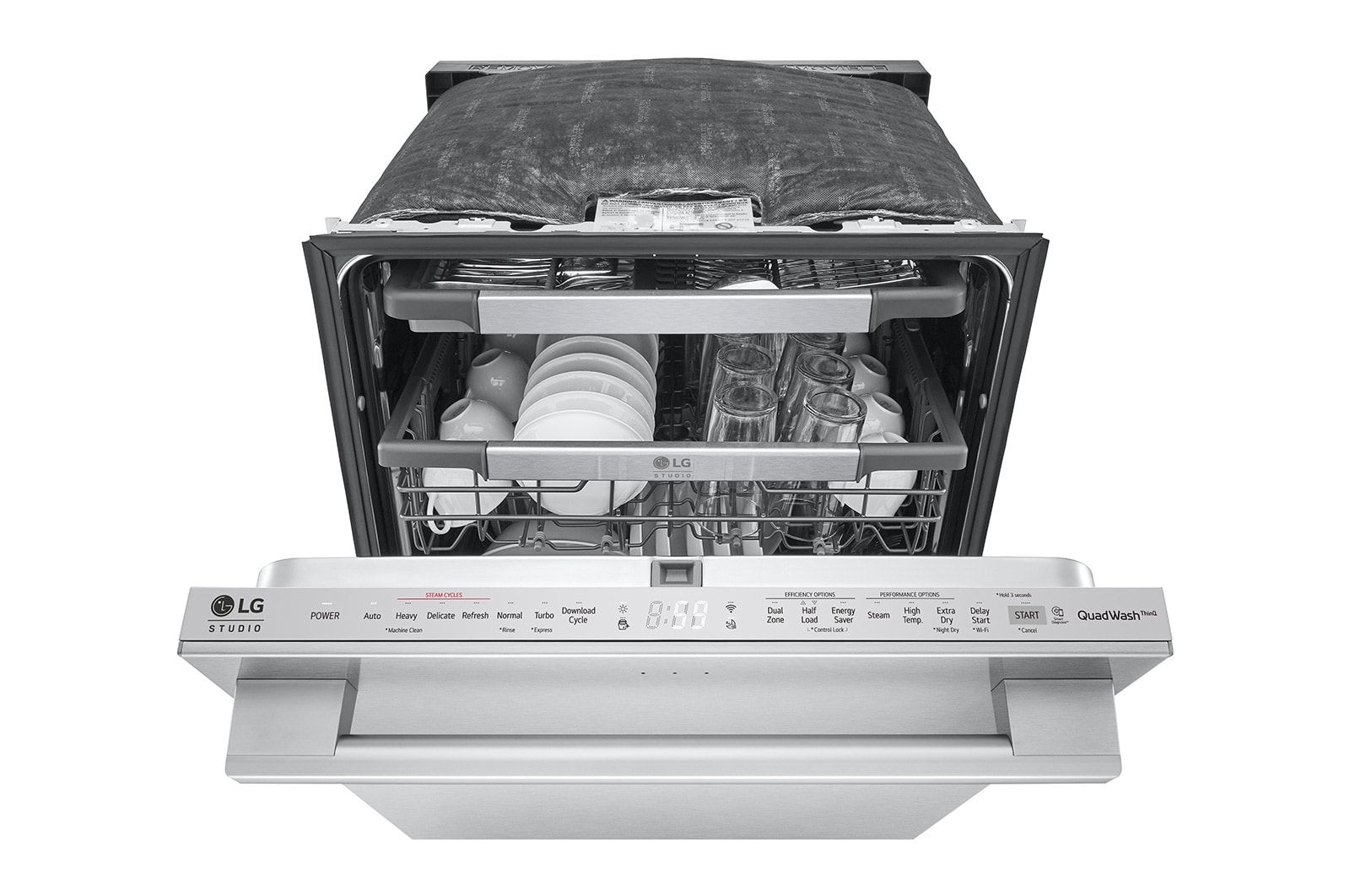 LG STUDIO Top Control Smart Dishwasher with QuadWash™ and TrueSteam®, LSDTS9882S