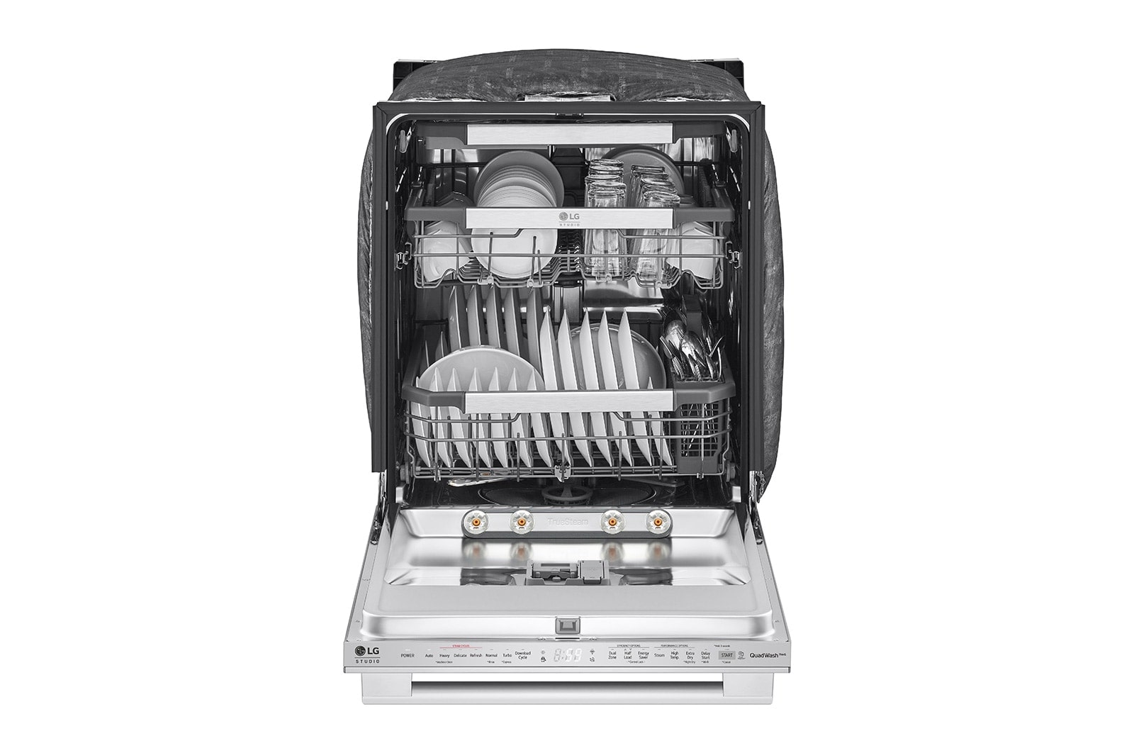 LG STUDIO Top Control Smart Dishwasher with QuadWash™ and TrueSteam®, LSDTS9882S