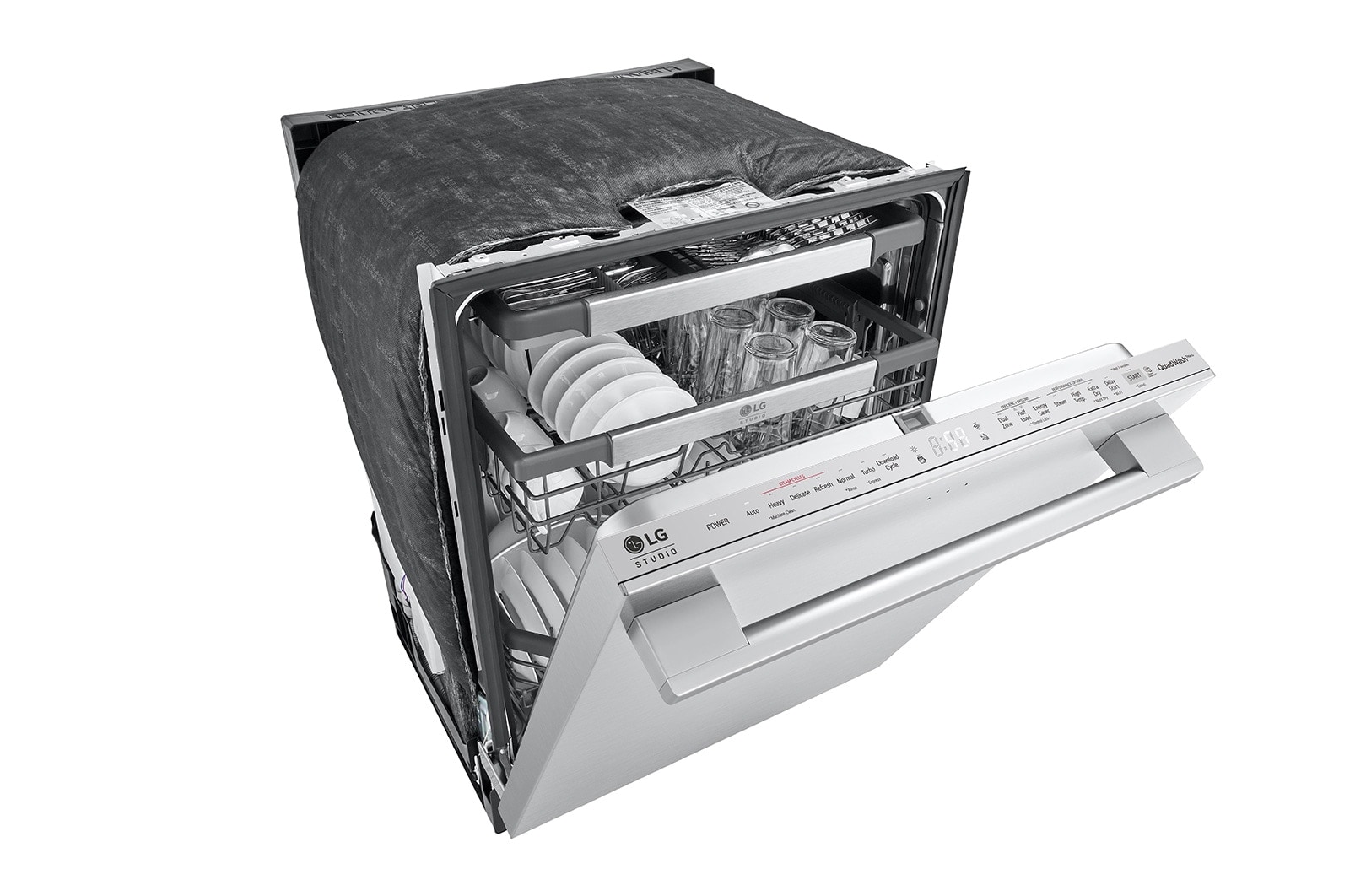 LG STUDIO Top Control Smart Dishwasher with 1-Hour Wash & Dry, QuadWash​ Pro™, TrueSteam® and Dynamic Heat Dry™, SDWB24S3