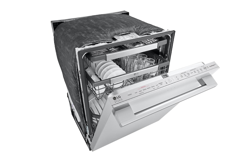 LG Front view of LG STUDIO Top Control Smart Dishwasher with 1-Hour Wash & Dry, QuadWash​ Pro™, SDWB24S3, SDWB24S3