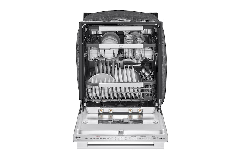 LG Front view of LG STUDIO Top Control Smart Dishwasher with 1-Hour Wash & Dry, QuadWash​ Pro™, SDWB24S3, SDWB24S3