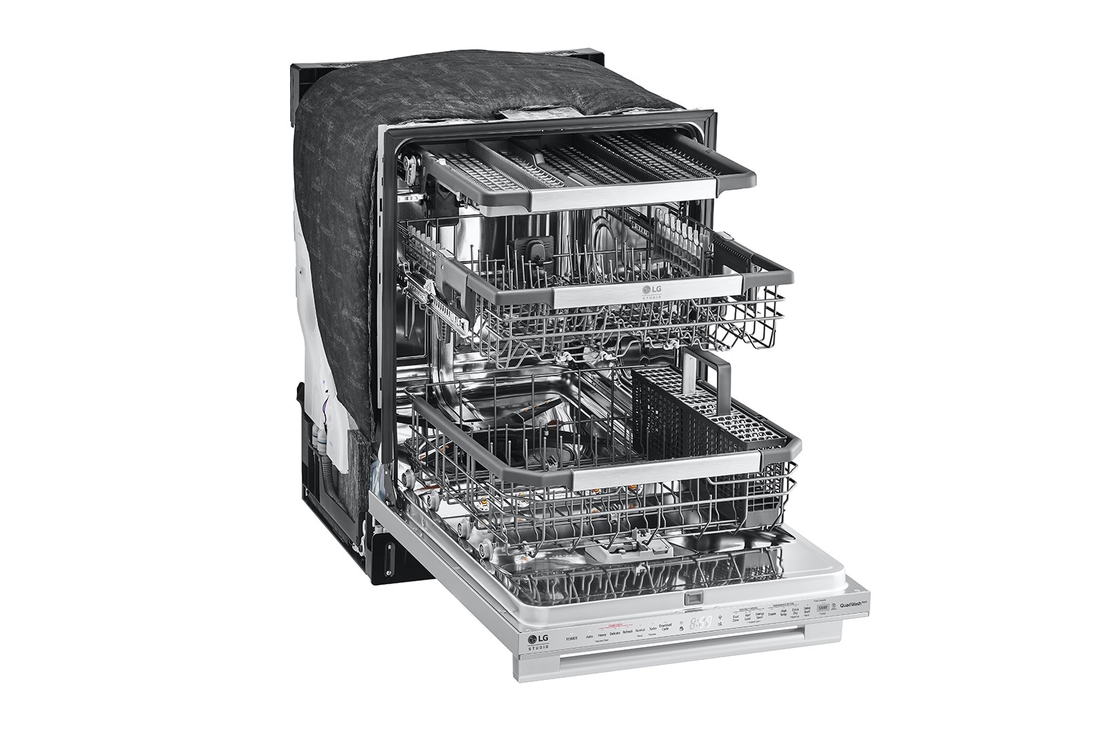 LG STUDIO Top Control Smart Dishwasher with 1-Hour Wash & Dry, QuadWash​ Pro™, TrueSteam® and Dynamic Heat Dry™, SDWB24S3