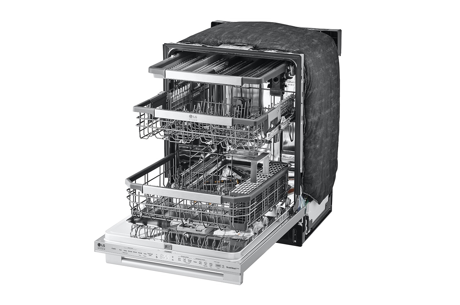 LG STUDIO Top Control Smart Dishwasher with 1-Hour Wash & Dry, QuadWash​ Pro™, TrueSteam® and Dynamic Heat Dry™, SDWB24S3