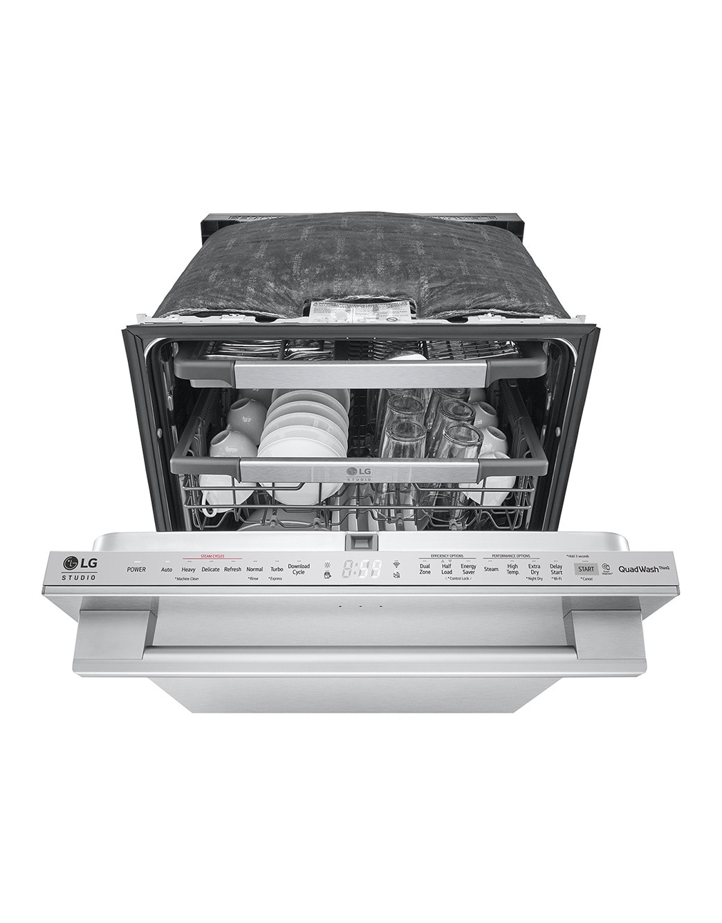 LG STUDIO Top Control Smart Dishwasher with 1Hour Wash & Dry, QuadWash Pro™, TrueSteam® and