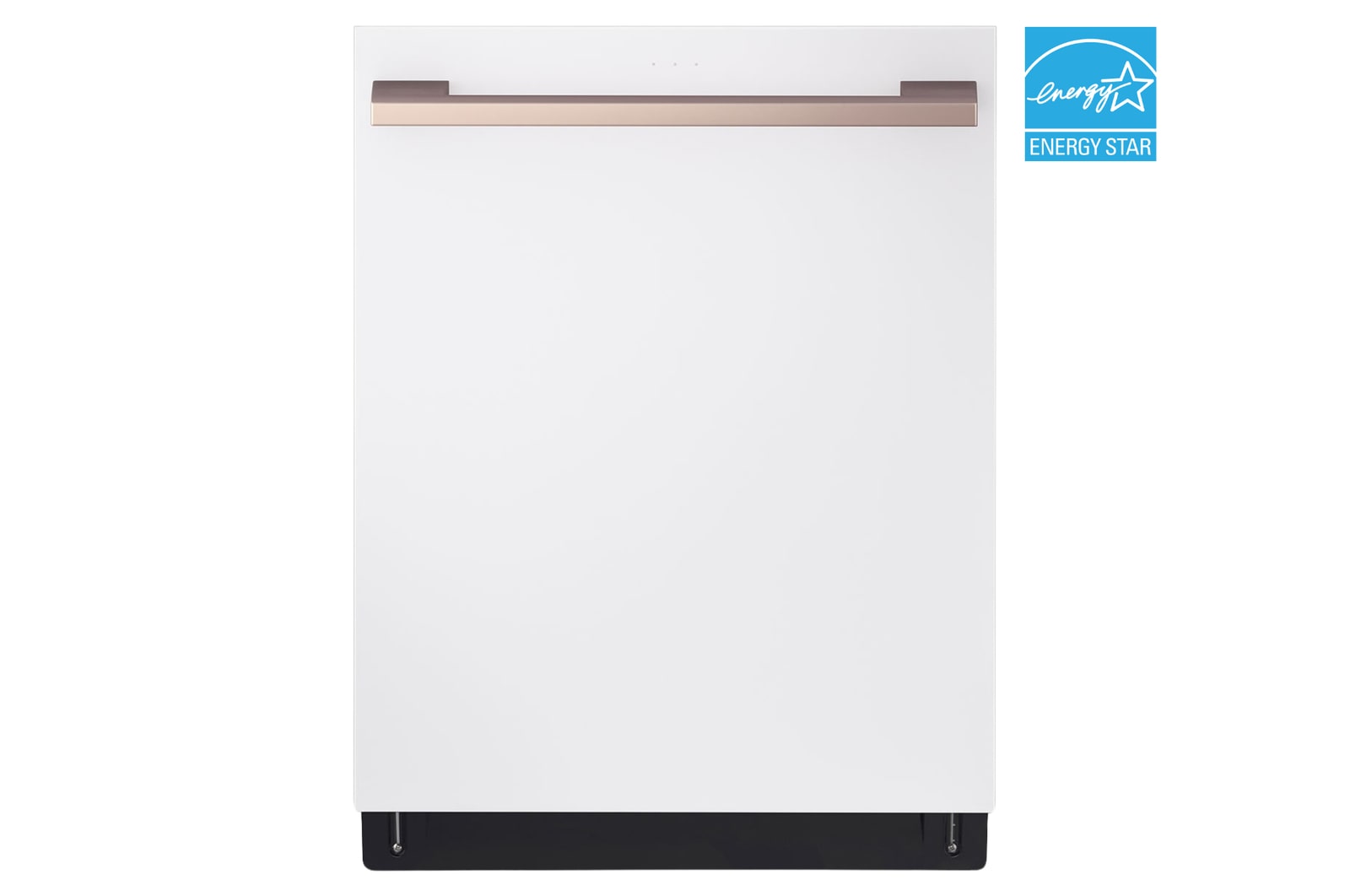 Front view of 24" 1-Hour Wash & Dry, TrueSteam®, QuadWash® Pro & Dynamic Heat Dry™ 40 dB, Top Control, Essence White, LG STUDIO SDWB24W3
