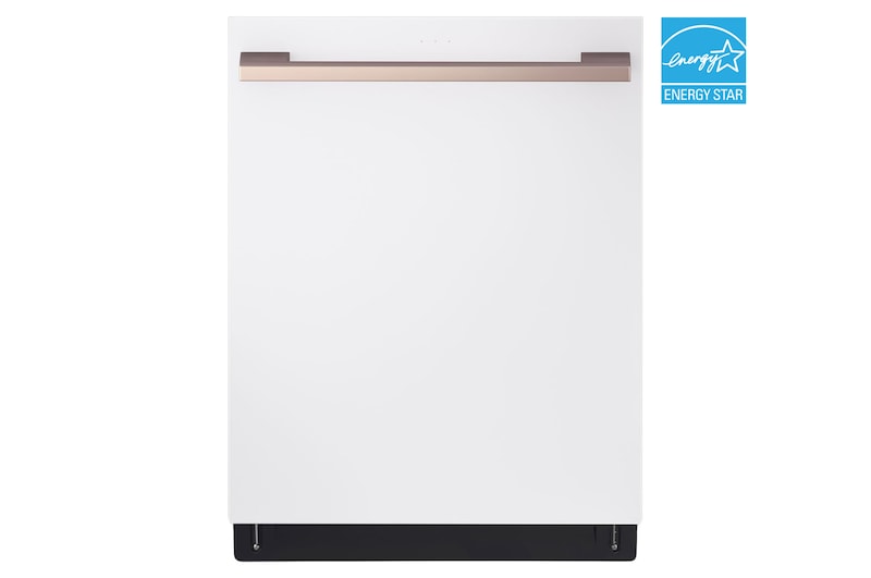 Front view of 24" 1-Hour Wash & Dry, TrueSteam®, QuadWash® Pro & Dynamic Heat Dry™ 40 dB, Top Control, Essence White, LG STUDIO SDWB24W3
