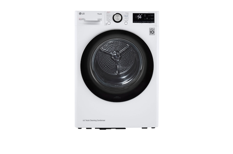 Front view of 4.2 cu.ft. Smart wi-fi Enabled Compact Front Load Dryer with Dual Inverter HeatPump™ Technology, DLHC1455W