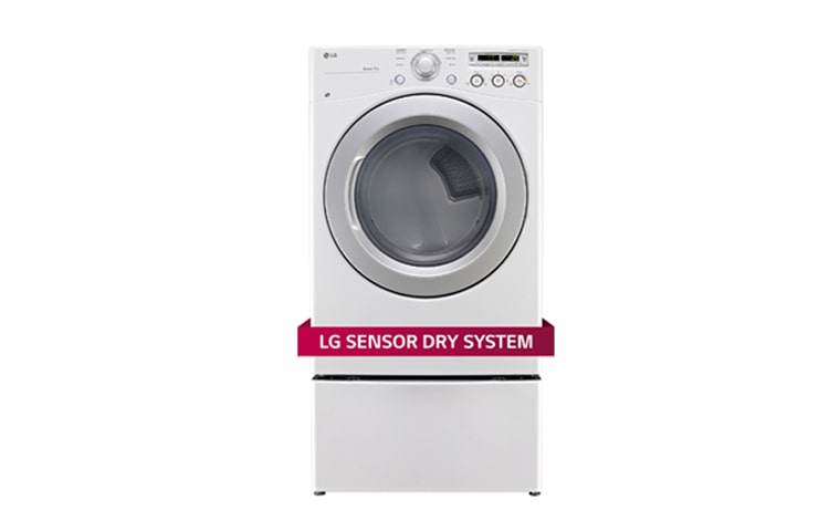 Front view of 7.3 cu.ft. Ultra Large Capacity Gas Dryer with Sensor Dry DLG3051W