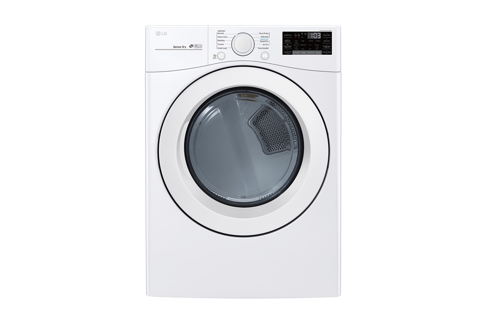 Front view of 7.4 cu. ft. Ultra Large Capacity Smart Wi-Fi Enabled Electric Dryer DLE3090W