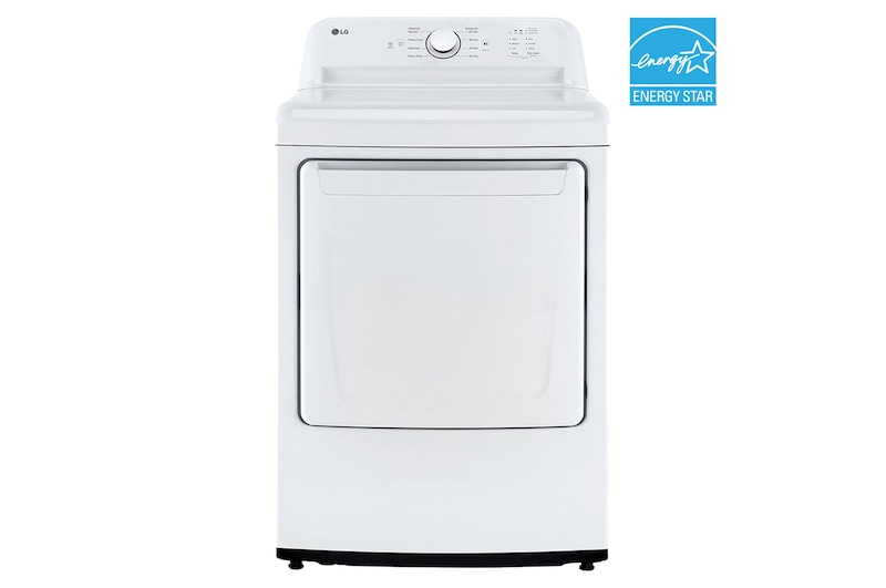 Front view of 7.3 cu. ft. Electric Dryer with Sensor Dry™ and FlowSense® DLE6100W