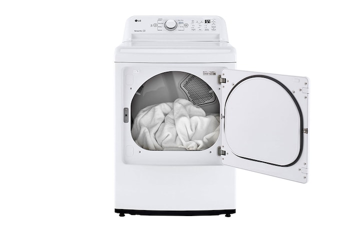 LG 7.3 cu. ft. Ultra Large Front Load Electric Dryer with Sensor Dry Technology, DLE7000W