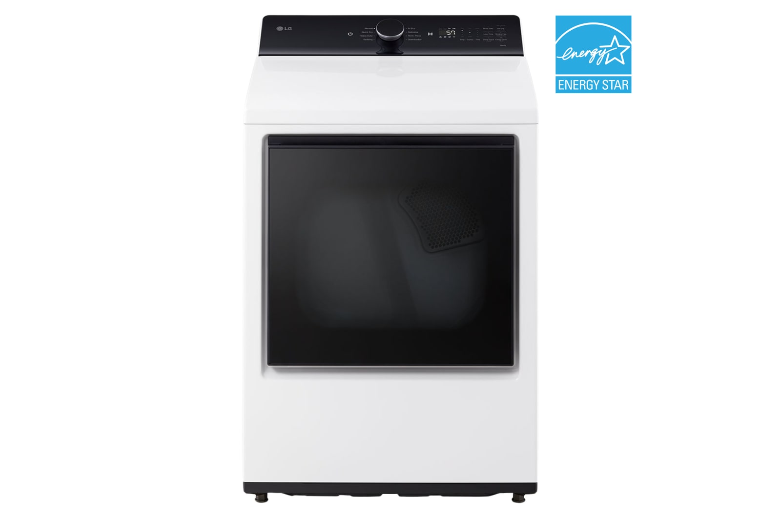 Front view of 7.3 cu. ft. Electric Dryer with EasyLoad®, AI Sensor Dry® and WiFi DLE8400WE