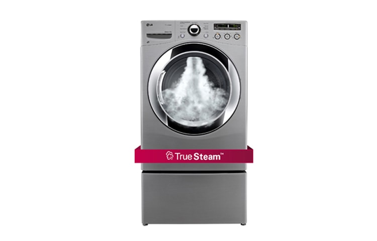 Front view of 7.3 cu.ft. Ultra Large Capacity Electric SteamDryer™ with TrueSteam™ Technology DLEX3250V