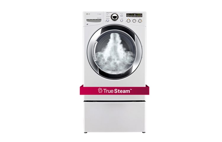 Front view of 7.3 cu.ft. Ultra Large Capacity Electric SteamDryer™ with TrueSteam™ Technology DLEX3250W