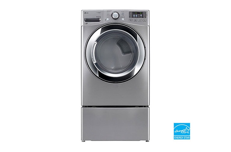 Front view of 7.4 cu.ft. Ultra Large Capacity Electric SteamDryer™ with TrueSteam™ Technology DLEX3370V