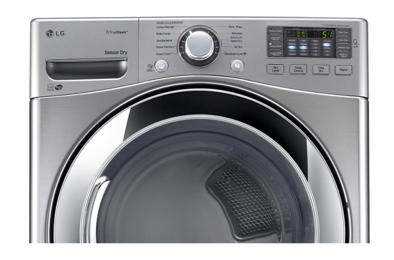 LG 7.4 cu.ft. Ultra Large Capacity Electric SteamDryer™ with TrueSteam™ Technology, DLEX3370V