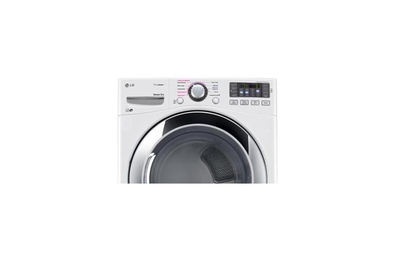 LG 7.4 cu. ft. Ultra Large Capacity SteamDryer™ w/ NFC Tag On, DLEX3370W