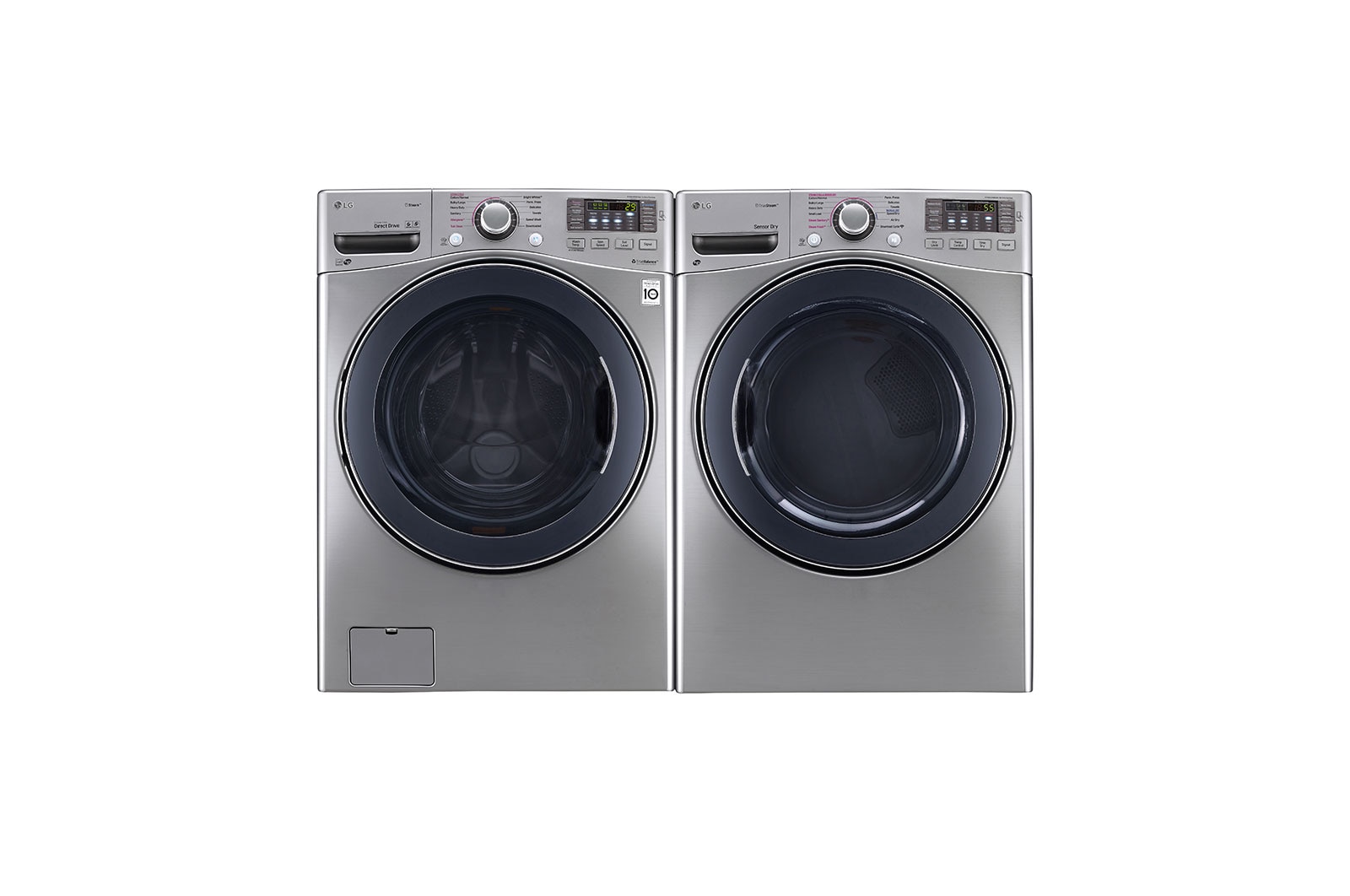 LG 7.4 cu.ft. Ultra Large Capacity Electric SteamDryer™ with NFC Tag on, DLEX3570V