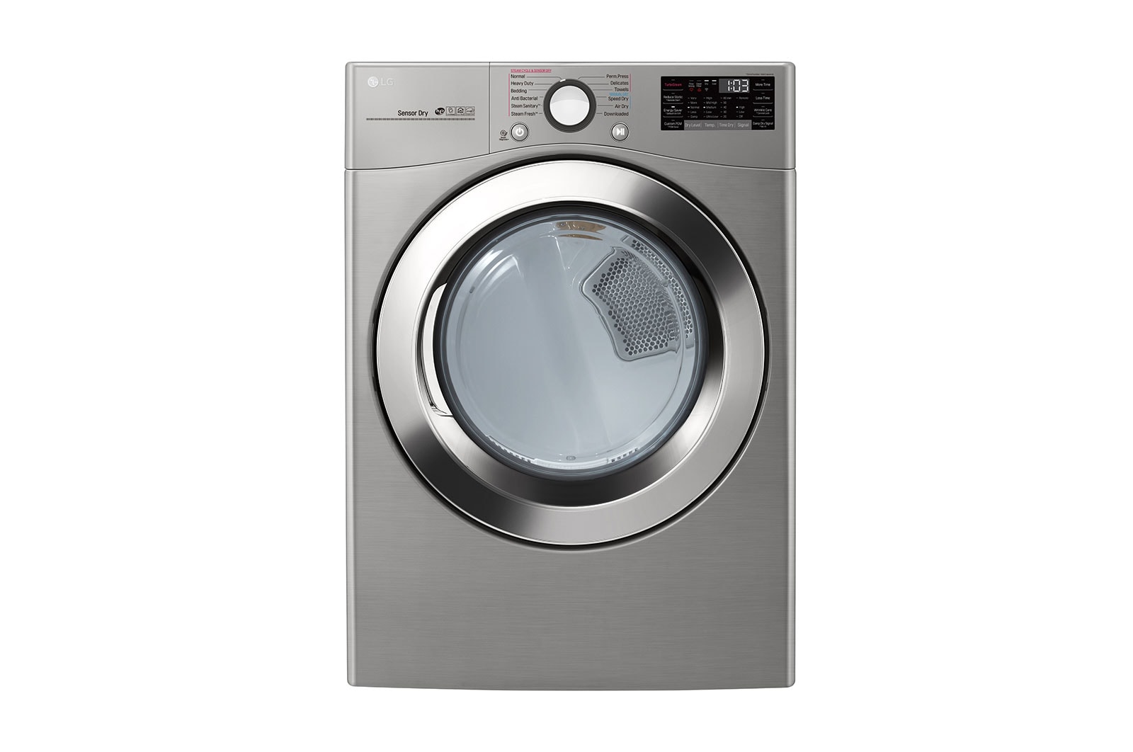 Front view of 7.4 cu. ft. Ultra Large Capacity Smart Wi-Fi Enabled Electric Dryer DLEX3700V