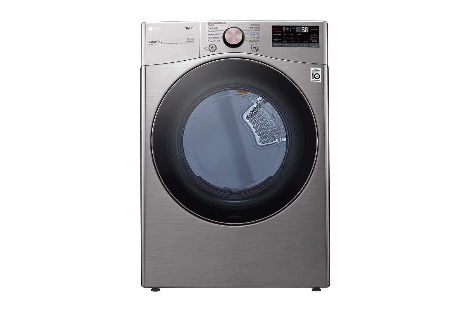 LG 7.4 cu.ft. Ultra Large Capacity Front Load Electric Dryer, DLEX3850V