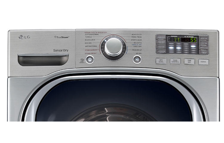 LG 7.4 cu. ft. Ultra Large Capacity Electric SteamDryer™ with TrueSteam™ Technology, DLEX4070V