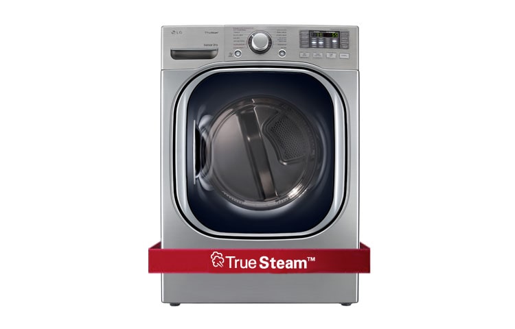 Front view of 7.4 cu. ft. Ultra Large Capacity Electric SteamDryer™ with TrueSteam™ Technology DLEX4070V
