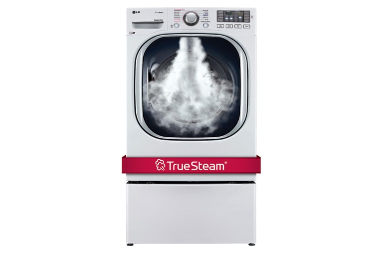 Front view of 7.4 cu. ft. Ultra Large Capacity SteamDryer™ w/ NFC Tag On DLEX4270W