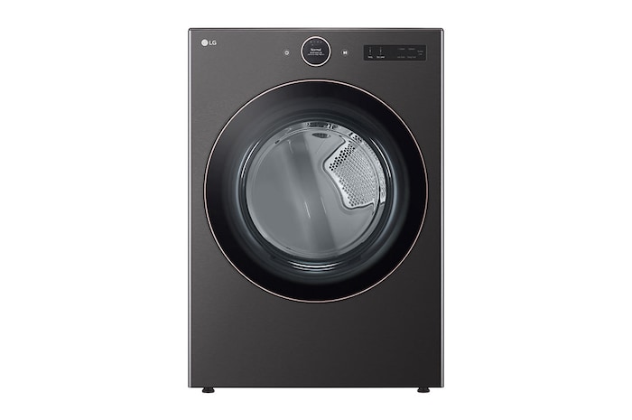 LG Front view of 7.4 cu. ft. Ultra Large Capacity Smart Front Load Electric ENERGY STAR®Dryer, DLEX6500B, DLEX6500B