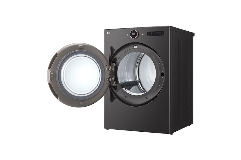 LG Front view of 7.4 cu. ft. Ultra Large Capacity Smart Front Load Electric ENERGY STAR®Dryer, DLEX6500B, DLEX6500B