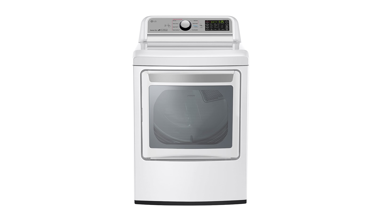 Front view of 7.3 cu.ft Electric Dryer with TurboSteam® DLEX7200W