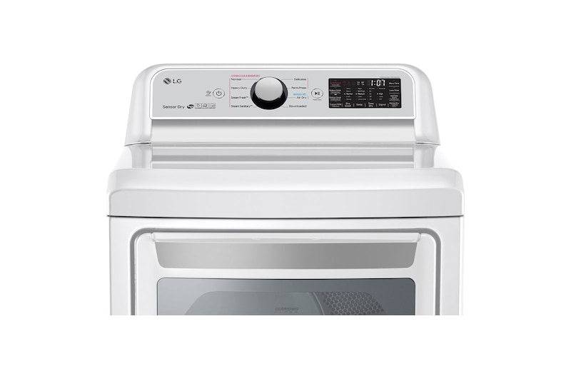 LG 7.3 cu.ft Electric Dryer with TurboSteam®, DLEX7250W