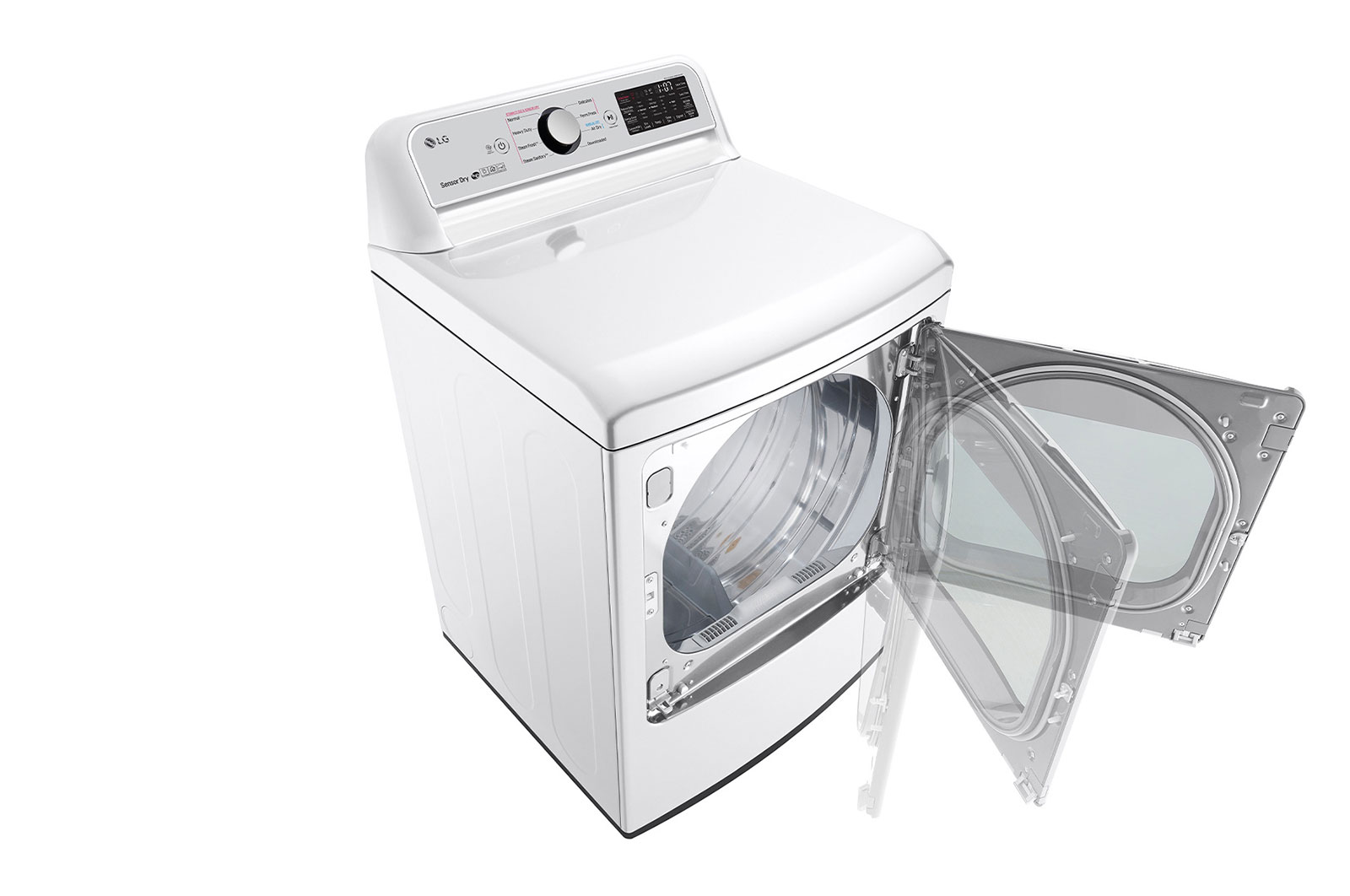 LG 7.3 cu.ft Electric Dryer with TurboSteam®, DLEX7250W
