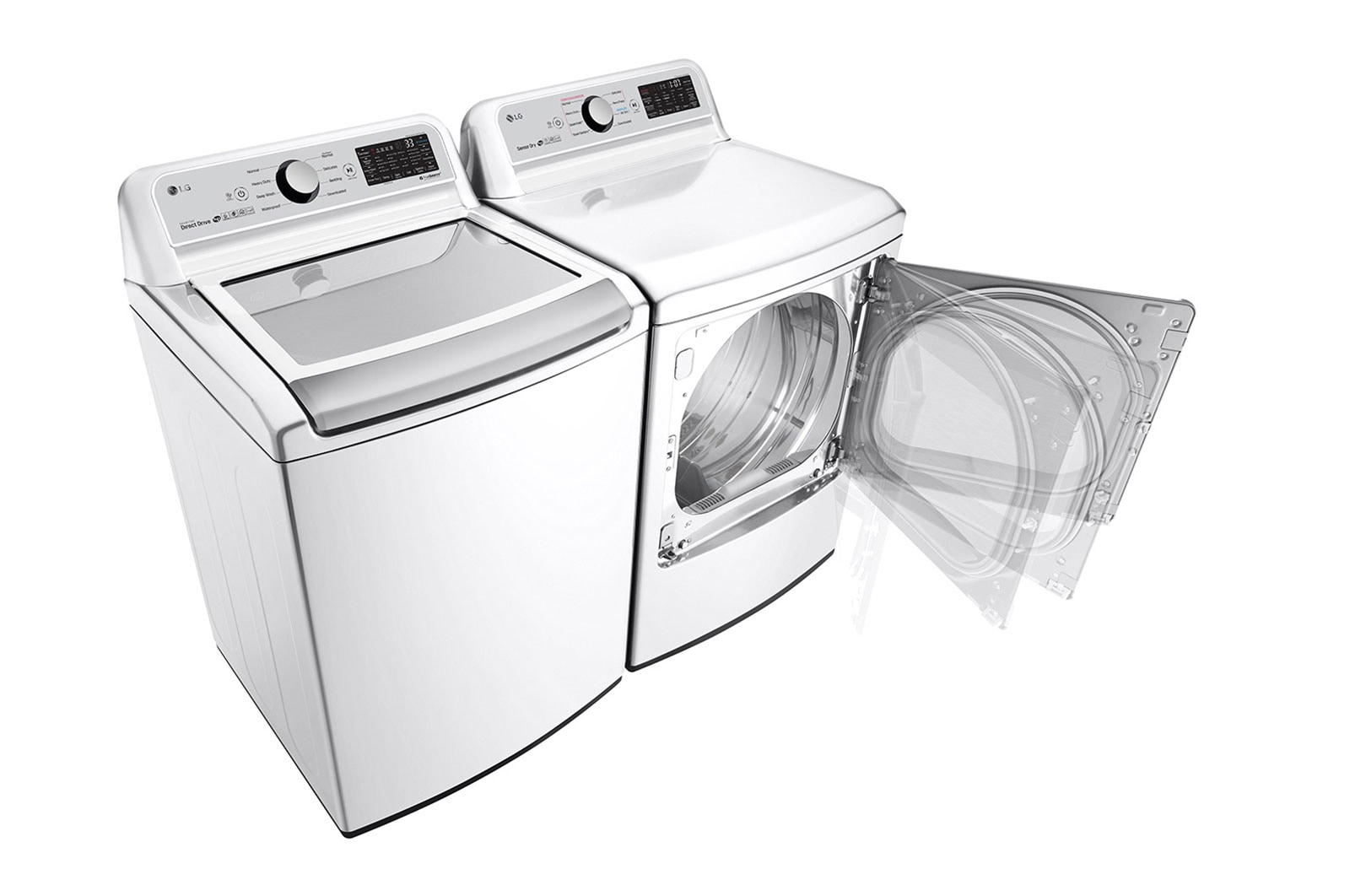 LG 7.3 cu.ft Electric Dryer with TurboSteam®, DLEX7250W