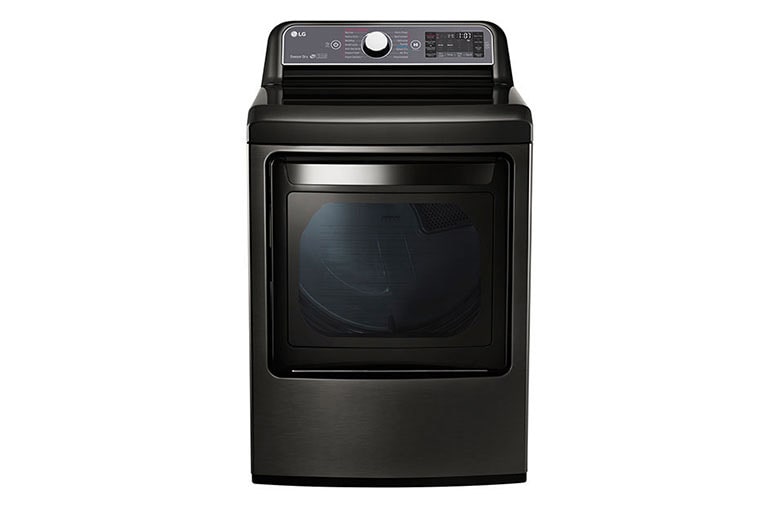Front view of 7.3. cu. ft. TurboSteam™ Dryer with EasyLoad™ Dual-opening Door DLEX7600KE