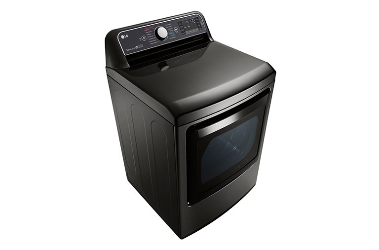 LG 7.3. cu. ft. TurboSteam™ Dryer with EasyLoad™ Dual-opening Door, DLEX7600KE
