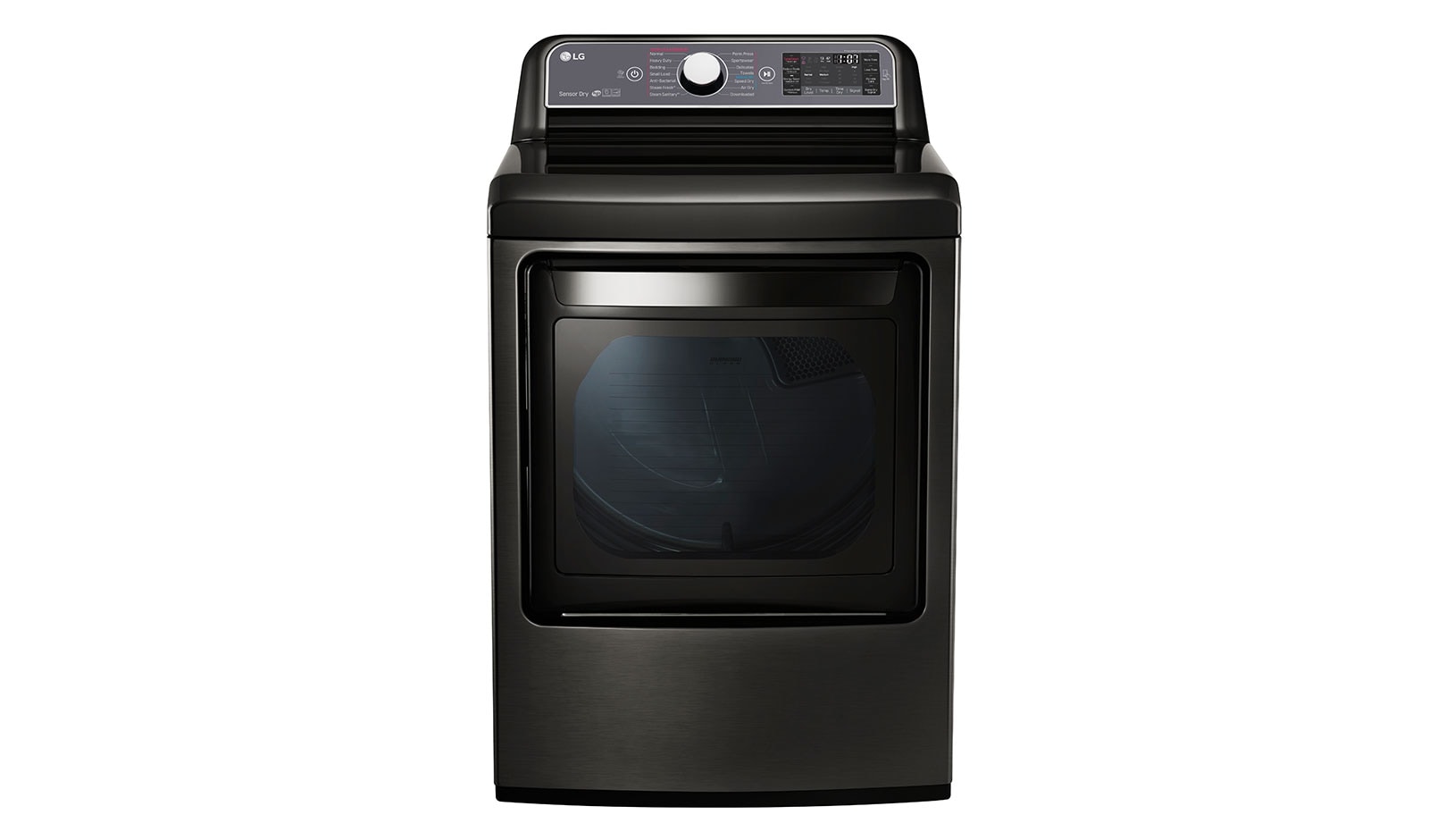 Front view of 7.3. cu. ft. TurboSteam™ Dryer with EasyLoad™ Dual-opening Door DLEX7600KE