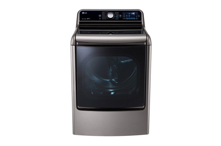 Front view of 9.0 cu.ft. MEGA Capacity TurboSteam Dryer with EasyLoad™ Door DLEX7700VE