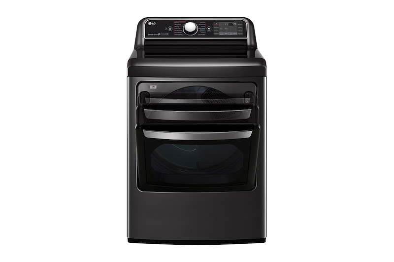 LG 7.3 cu.ft. TurboSteam™ Dryer with EasyLoad™ Dual-opening Door, DLEX7900BE