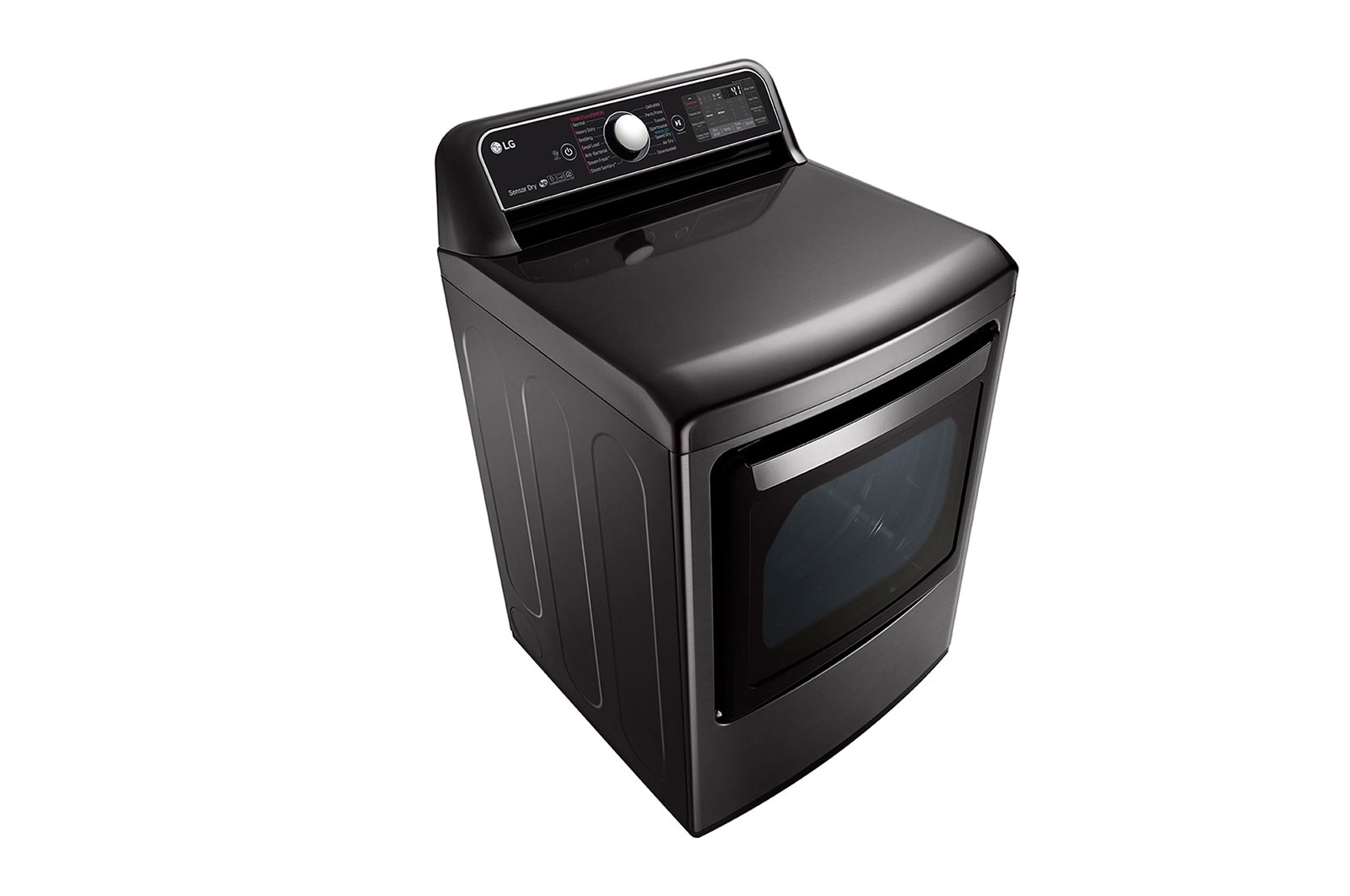 LG 7.3 cu.ft. TurboSteam™ Dryer with EasyLoad™ Dual-opening Door, DLEX7900BE