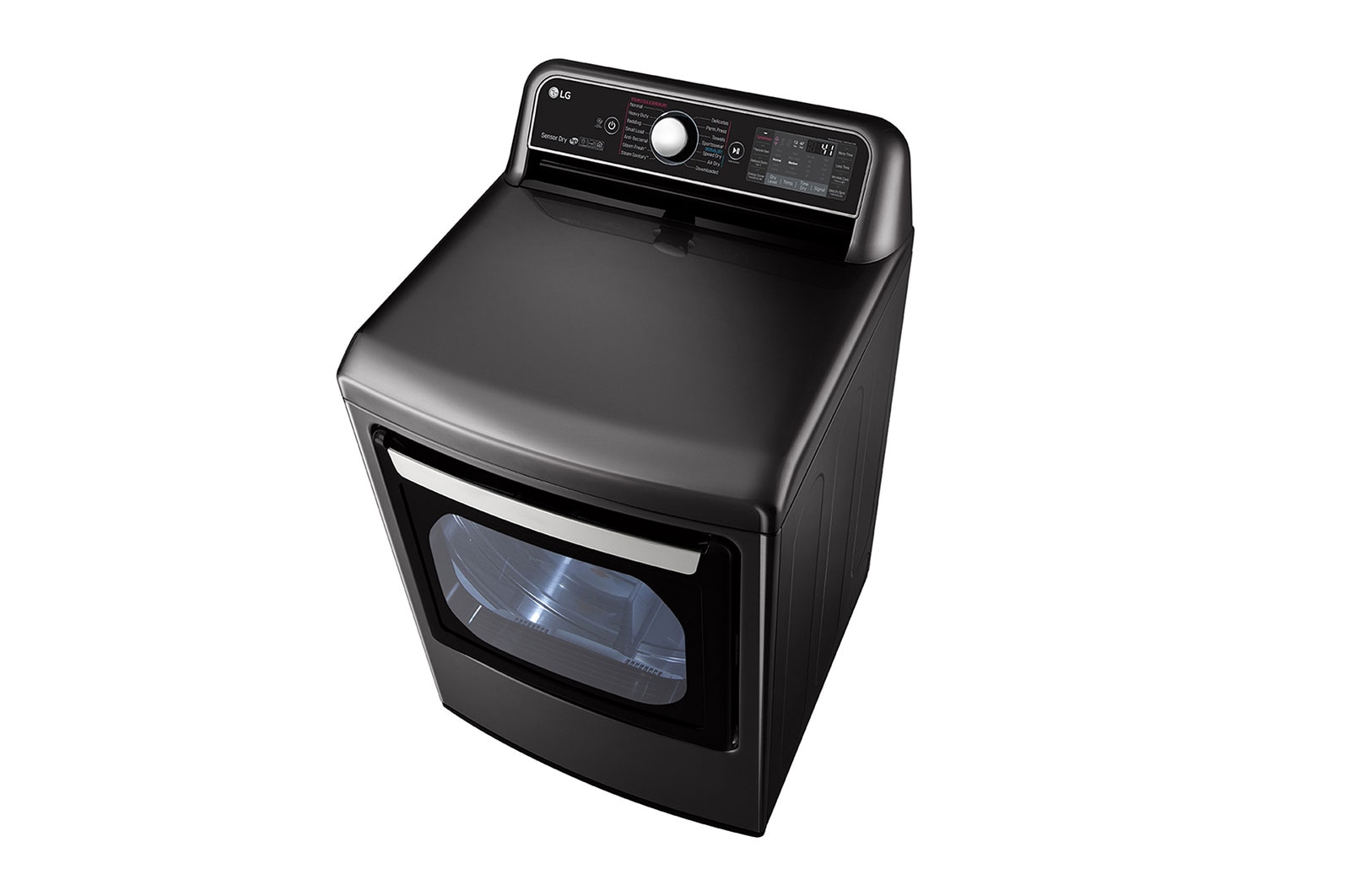 LG 7.3 cu.ft. TurboSteam™ Dryer with EasyLoad™ Dual-opening Door, DLEX7900BE
