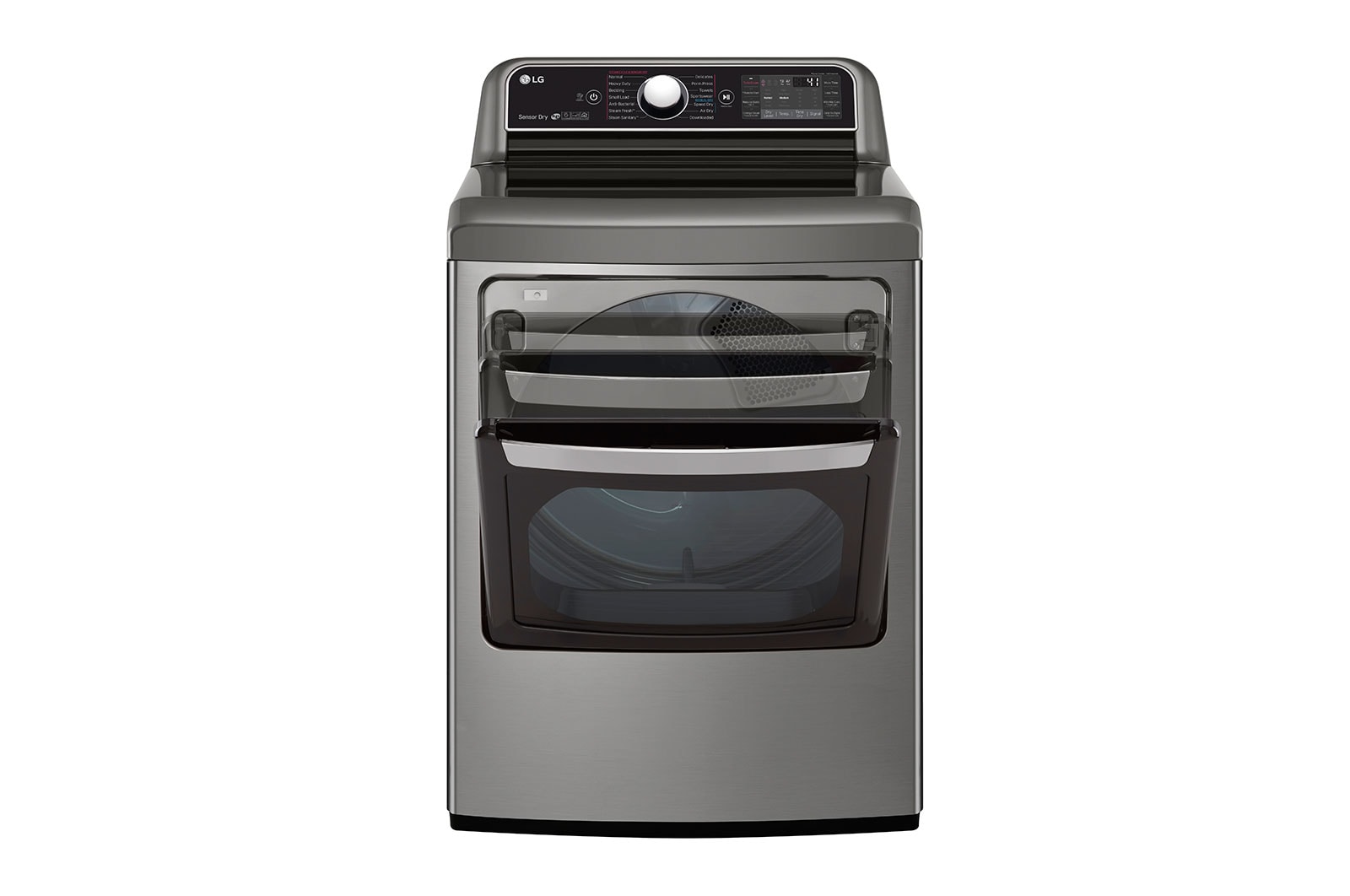 LG 7.3 cu.ft. TurboSteam™ Dryer with EasyLoad™ Dual-opening Door, DLEX7900VE