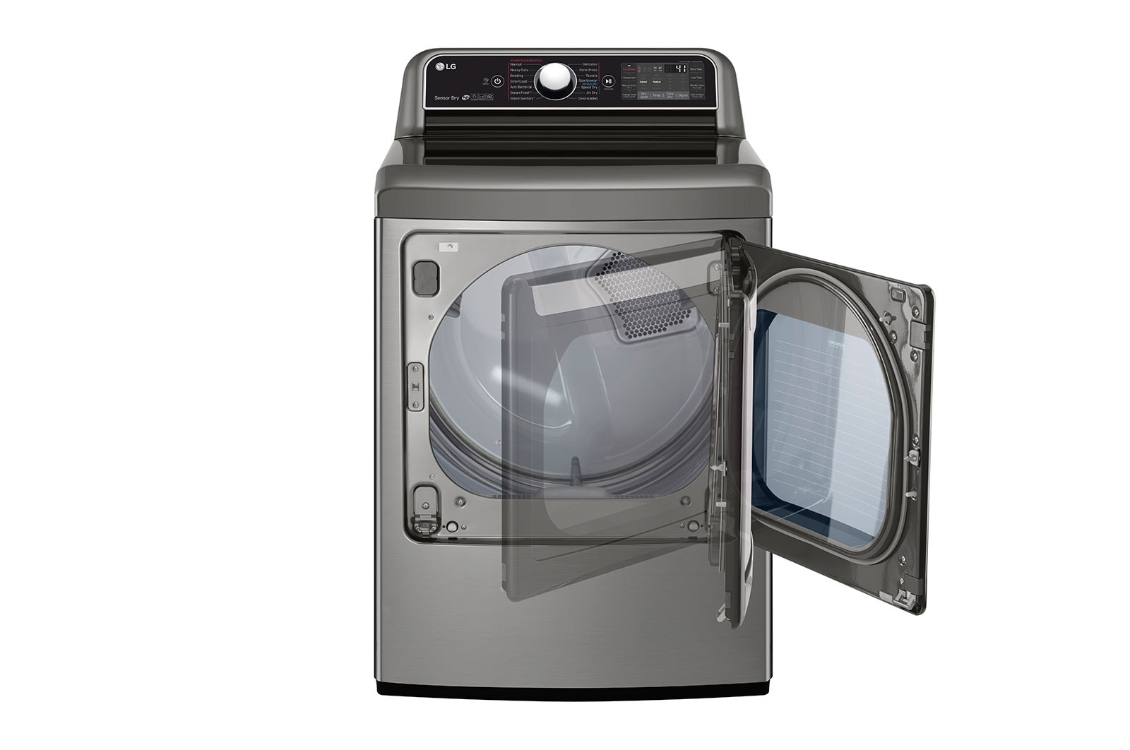 LG 7.3 cu.ft. TurboSteam™ Dryer with EasyLoad™ Dual-opening Door, DLEX7900VE