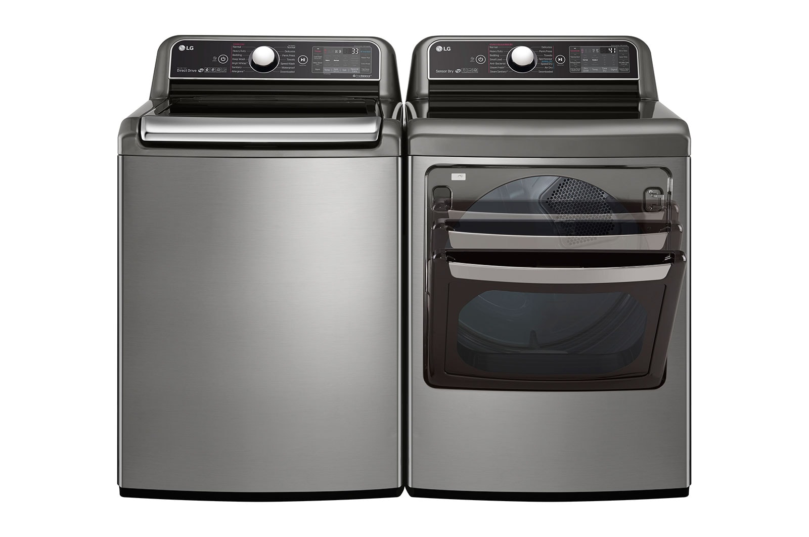 LG 7.3 cu.ft. TurboSteam™ Dryer with EasyLoad™ Dual-opening Door, DLEX7900VE