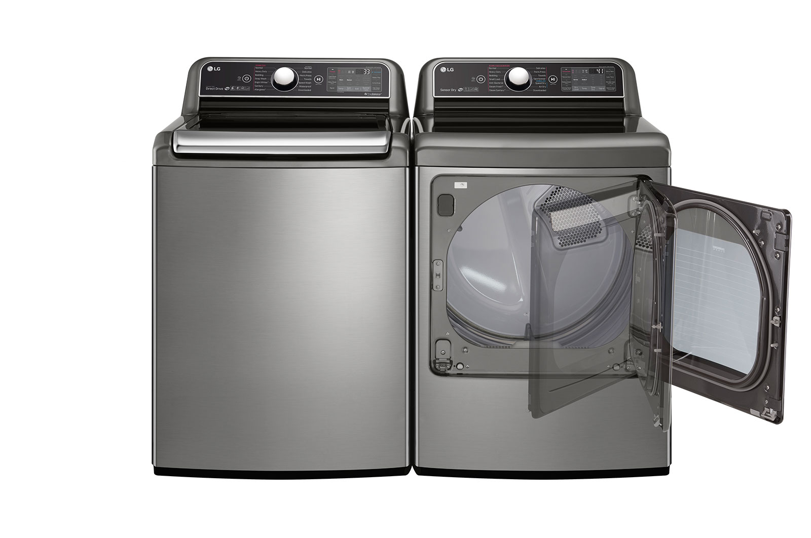 LG 7.3 cu.ft. TurboSteam™ Dryer with EasyLoad™ Dual-opening Door, DLEX7900VE