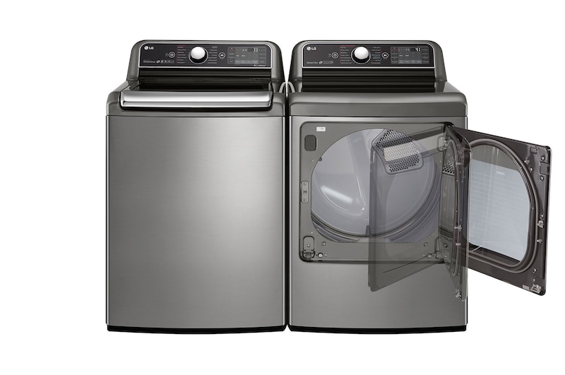 LG 7.3 cu.ft. TurboSteam™ Dryer with EasyLoad™ Dual-opening Door, DLEX7900VE