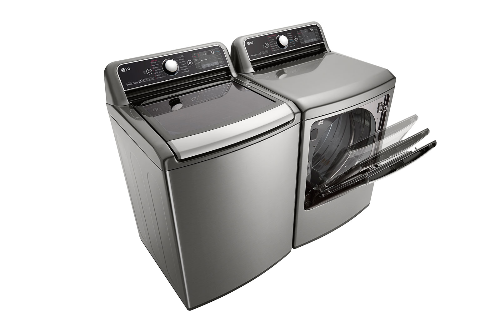 LG 7.3 cu.ft. TurboSteam™ Dryer with EasyLoad™ Dual-opening Door, DLEX7900VE