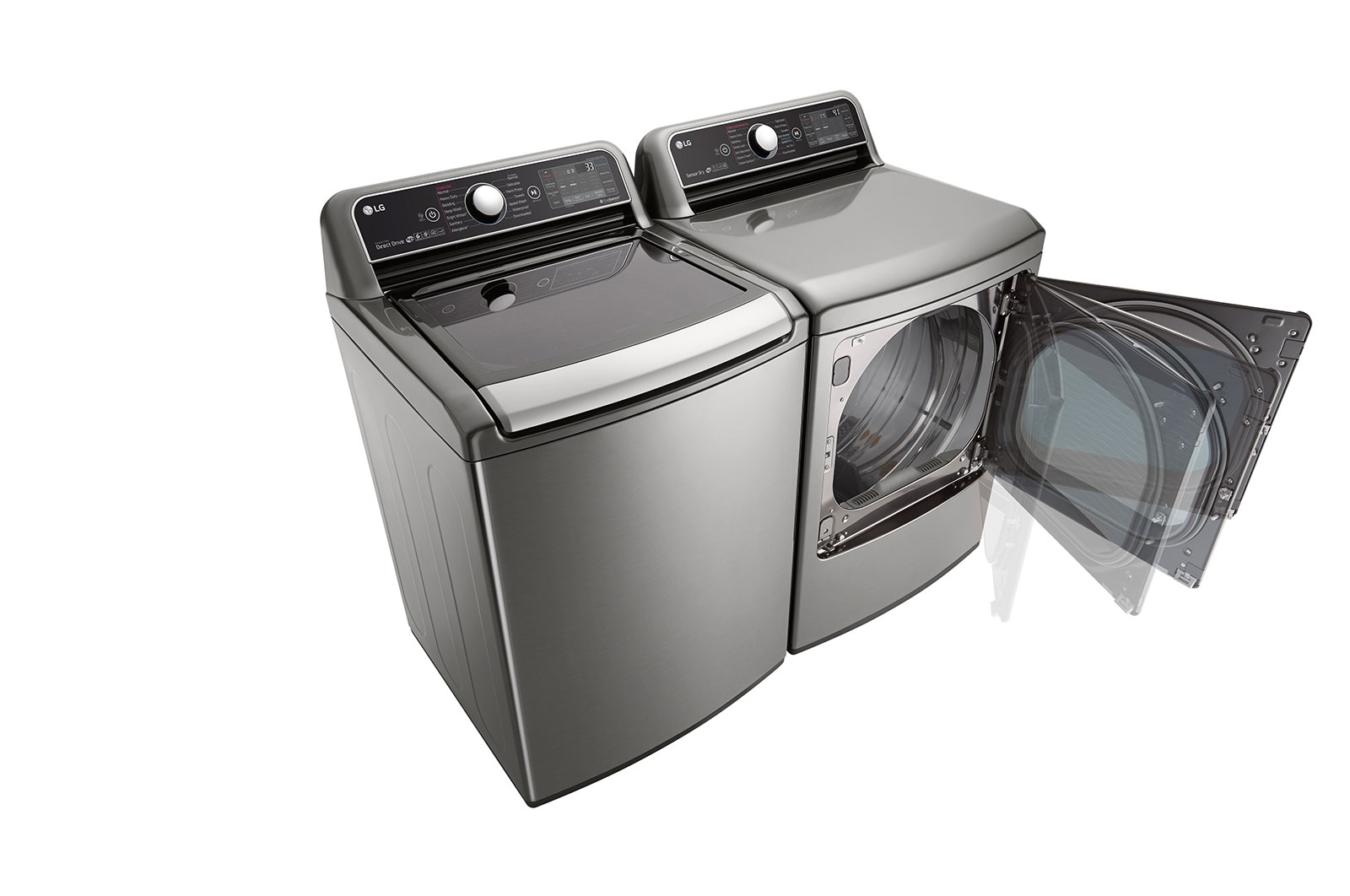 LG 7.3 cu.ft. TurboSteam™ Dryer with EasyLoad™ Dual-opening Door, DLEX7900VE