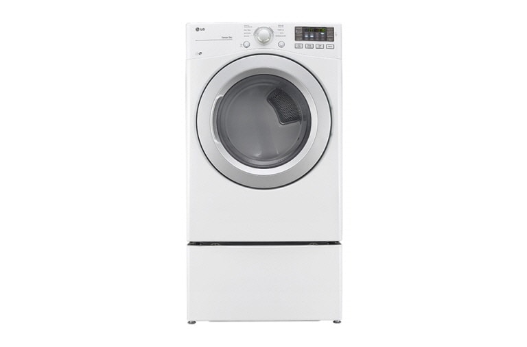 Front view of 7.4 CU.FT. ULTRA LARGE CAPACITY GAS DRYER WITH SENSOR DRY DLG3171W