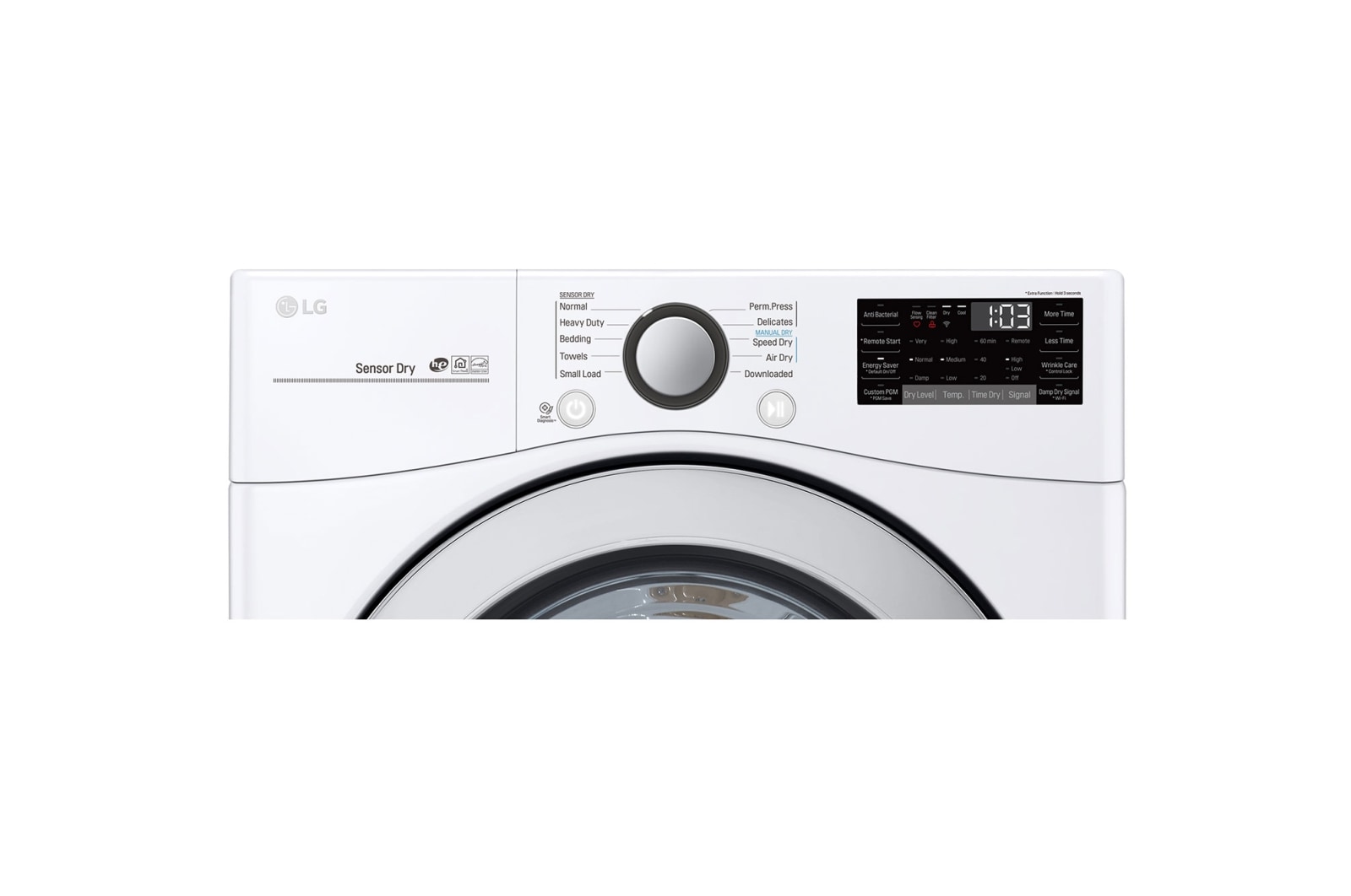 LG 7.4 cu. ft. Ultra Large Capacity Smart Wi-Fi Enabled Gas Dryer, DLG3501W