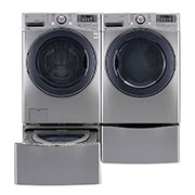 LG 7.4 cu.ft. Ultra Large Capacity Gas SteamDryer™ with NFC Tag on, DLGX3571V
